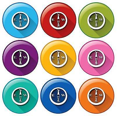 EPS 해외이미지 일러스트 사람없음 세트 컬러풀 원형 나침반 방향 해외일러스트 도형 컬러 파일형식 벡터 이미지허브