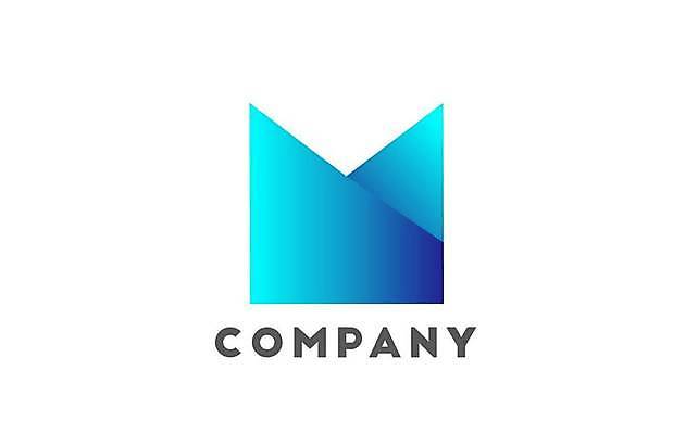 EPS 해외이미지 디자인 알파벳 일러스트 비즈니스 추상 타이포그라피 사람없음 파란색 심볼 심플 M 스타일 해외일러스트 문자 영어 컬러 무늬 파일형식 벡터 이미지허브