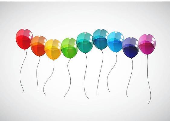 EPS 해외이미지 일러스트 사람없음 컬러풀 이벤트용품 풍선 해외일러스트 컬러 이벤트 오브젝트 파일형식 벡터 이미지허브