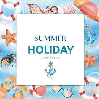 EPS 해외이미지 하늘색 여러마리 일러스트 불가사리 프레임 타이포그라피 사람없음 선글라스 카메라 사각형 파라솔 소라 쪼리 비치볼 닻 프레임일러스트 홀리데이 구명부환 해외일러스트 도형 문자 안경 다수 공 휴가 어패류 극피동물 바캉스용품 파란색 전자제품 안전장비 샌들 튜브 파일형식 벡터 이미지허브