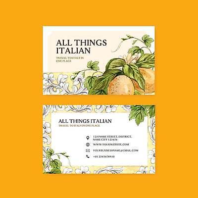 EPS 해외이미지 꽃 잎 일러스트 명함 사람없음 노란색 레몬 해외일러스트 식물 컬러 과일 파일형식 벡터 이미지허브