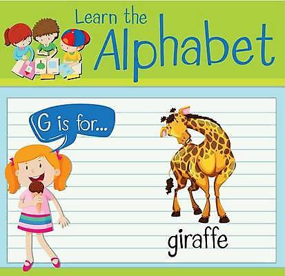 EPS 해외이미지 전신 영어 여자 남자 어린이 말풍선 일러스트 아이스크림 영어교육 들기 소녀 소년 여러명 상반신 단어 학습 기린 단어공부 어린이만 단어장 해외일러스트 문자 교육 다수 포유류 모션 디저트 사람 공책 파일형식 벡터 이미지허브