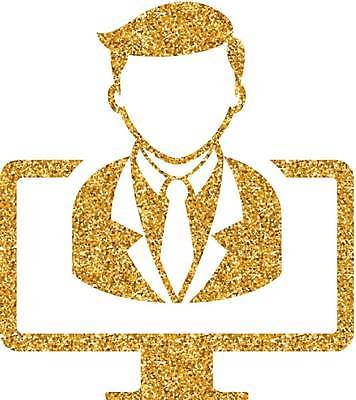 EPS 해외이미지 인터넷 일러스트 비즈니스 사람모양 사람없음 반짝임 모니터 금박 더스트파티클 해외일러스트 모양 모션 컴퓨터 파일형식 벡터 이미지허브