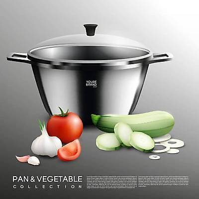 EPS 해외이미지 토마토 일러스트 주방용품 마늘 사람없음 주방 회색 냄비 슬라이스 애호박 해외일러스트 컬러 생활용품 채소 호박 솥 파일형식 벡터 이미지허브