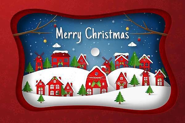 EPS 해외이미지 크리스마스 겨울 일러스트 사람없음 산타클로스 눈 페이퍼아트 산타캐릭터 해외일러스트 일러캐릭터 자연요소 캐릭터 계절 기념일 날씨 파일형식 벡터 이미지허브