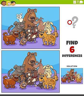 EPS 해외이미지 여자 남자 반려견 어린이 여러마리 일러스트 놀이 소년 상반신 세명 물음표 개 강아지 찾기 틀린그림찾기 어린이만 해외일러스트 기호 다수 포유류 모션 사람 반려동물 파일형식 벡터 이미지허브