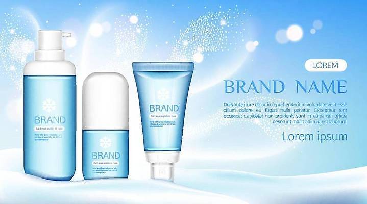 EPS 해외이미지 하늘색 겨울 일러스트 사람없음 뷰티 화장품 눈 로션 스킨케어 바디로션 바디케어 스킨로션 해외일러스트 자연요소 계절 날씨 파란색 파일형식 벡터 이미지허브