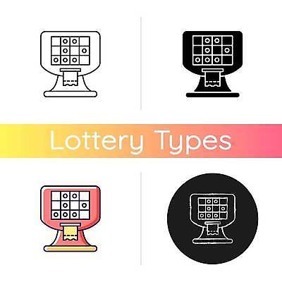 EPS 해외이미지 일러스트 놀이 사람없음 스크린 기계 게임 티켓 플랫 도박 복권 터미널 해외일러스트 파일형식 벡터 이미지허브