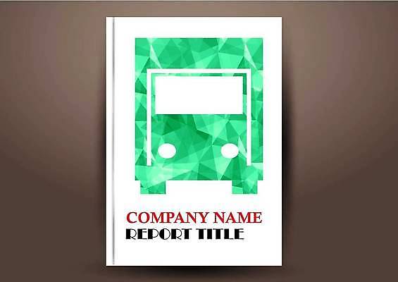 EPS 해외이미지 표지디자인 표지 북커버 일러스트 비즈니스 사람없음 책 초록색 트럭 폴리곤 표지샘플 해외일러스트 컬러 자동차 파일형식 벡터 이미지허브