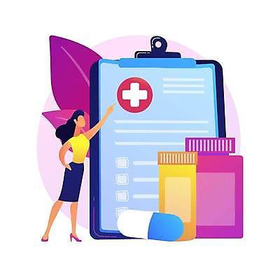 EPS 해외이미지 전신 여자 허리손 잎 일러스트 한명 성인 알약 가리킴 약병 문서 서류판 십자표시 성인여자한명만 해외일러스트 식물 1 포즈 표시 사람 손짓 약 사무용품 병_담는 여자한명만 성인여자만 파일형식 벡터 이미지허브