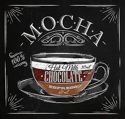 EPS 해외이미지 영어 포스터 커피 일러스트 프레임 타이포그라피 사람없음 사각형 카페 낙서 커피잔 메뉴 레시피 비율 모카 모카커피 해외일러스트 도형 문자 음료 잔 상점 파일형식 벡터 이미지허브