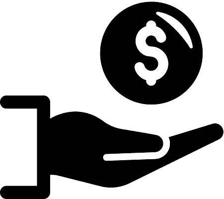 EPS 해외이미지 일러스트 비즈니스 사람없음 달러 동전 손모양 수익 해외일러스트 모양 돈 경제 파일형식 벡터 손_신체부위 이미지허브