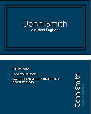 EPS 해외이미지 디자인 일러스트 비즈니스 명함 명함템플릿 사람없음 사각형 남색 심플 가로명함 해외일러스트 도형 템플릿 컬러 파일형식 벡터 이미지허브