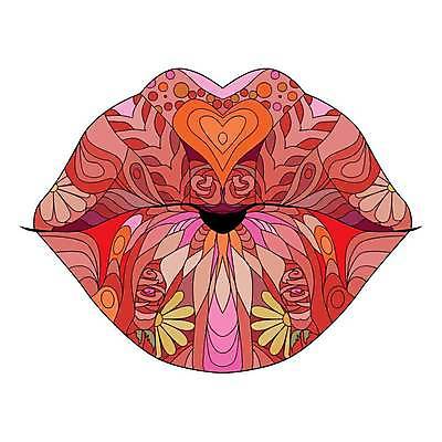 EPS 해외이미지 선 일러스트 추상 키스 사람없음 입술 그림 젠탱글 해외일러스트 무늬 신체부위 애정표현 파일형식 벡터 사람 표현 이미지허브