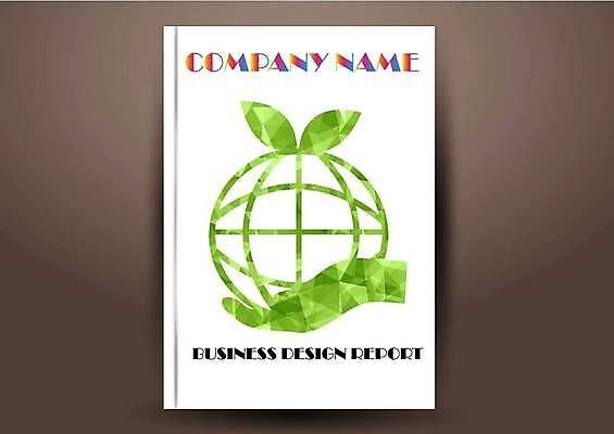 EPS 해외이미지 표지디자인 표지 지구 잎 북커버 일러스트 비즈니스 사람없음 책 연두색 손모양 폴리곤 표지샘플 해외일러스트 모양 식물 초록색 파일형식 벡터 손_신체부위 이미지허브