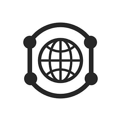 EPS 해외이미지 인터넷 일러스트 통신 글로벌 지구본 네트워크 연결 심볼 해외일러스트 파일형식 벡터 이미지허브