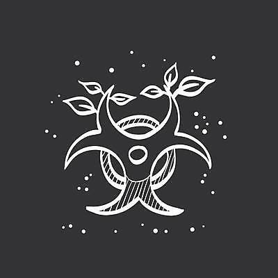 EPS 해외이미지 디자인 일러스트 사람없음 검은색 흰색 생명공학 위험 심볼 화학물질 해외일러스트 컬러 컨셉 의학 화학 파일형식 벡터 이미지허브