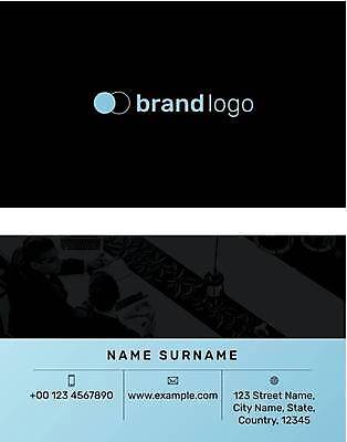 EPS 해외이미지 디자인 남자 하늘색 일러스트 비즈니스 명함 회의 명함템플릿 상반신 성인 두명 노트북 검은색 비즈니스맨 원형 심볼 문서 성인남자만 가로명함 해외일러스트 도형 템플릿 컬러 사람 파란색 전자제품 직장인 남자만 성인만 파일형식 벡터 이미지허브