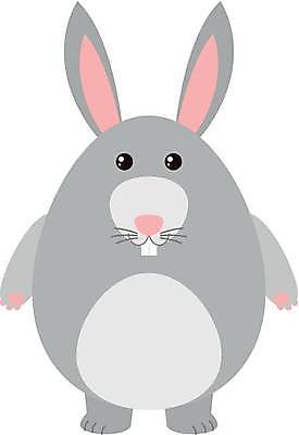 EPS 해외이미지 한마리 일러스트 사람없음 귀여움 회색 토끼 토끼캐릭터 해외일러스트 1 컬러 동물캐릭터 컨셉 포유류 반려동물 파일형식 벡터 이미지허브