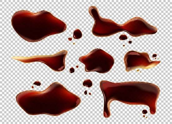 EPS 해외이미지 디자인 일러스트 사람없음 세트 갈색 액체 간장 액체표현 엘리먼트 해외일러스트 컬러 순간포착 양념 파일형식 벡터 이미지허브