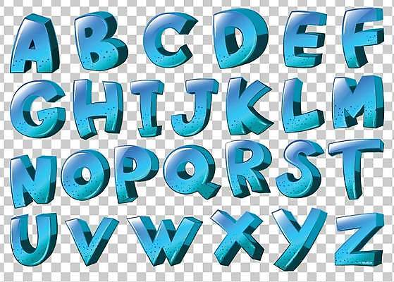 EPS 해외이미지 디자인 알파벳 교육 일러스트 학교 미술 그래픽 파란색 U E X 편지 B 그림 예술가 A S O C F W K D Z I T 스타일 해외일러스트 영어 컬러 문화예술 파일형식 벡터 이미지허브