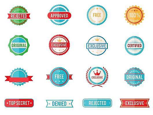 EPS 해외이미지 별 리본 일러스트 왕관 사람없음 세트 라벨 원형 심볼 심플 월계수 해외일러스트 자연요소 도형 프레임 파일형식 벡터 이미지허브