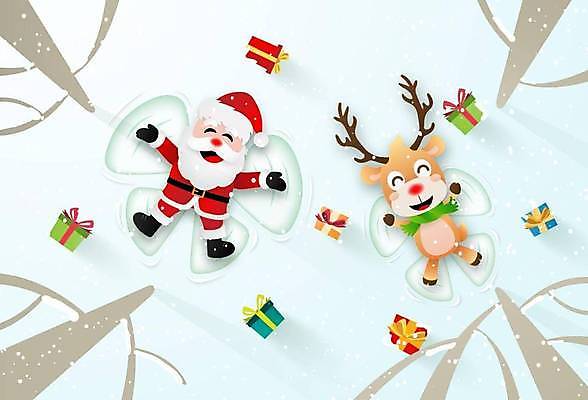 EPS 해외이미지 크리스마스 겨울 일러스트 사람없음 산타클로스 눈 페이퍼아트 산타캐릭터 해외일러스트 일러캐릭터 자연요소 캐릭터 계절 기념일 날씨 파일형식 벡터 이미지허브