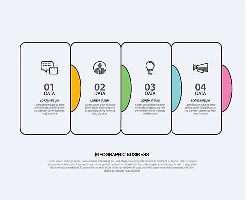 EPS 해외이미지 디자인 말풍선 일러스트 비즈니스 전구 사람모양 사람없음 세트 라벨 확성기 인포그래픽 정보 엘리먼트 타임라인 해외일러스트 모양 프레임 파일형식 벡터 이미지허브