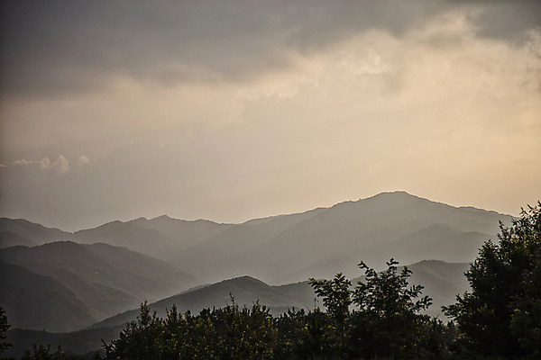 포토 JPG 주간 구름 하늘 나뭇잎 산 풍경 사람없음 야외 고요 일몰 경상남도 진주시 국내포토 자연요소 잎 노을 경상도 파일형식