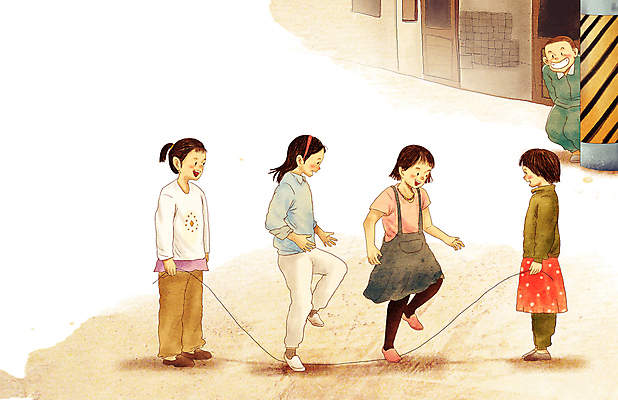 전신 PSD 여자 남자 초등학생 어린이 일러스트 협력 함께함 서기 웃음 소녀 소년 여러명 건물 친구 잡기 고무줄 추억 엿보기 즐거움 복고 전봇대 학창시절 과거 그리움 고무줄놀이 숨기 옛날 어린이만 80년대 국내일러스트 학생 건축물 공공시설 감정 다수 컨셉 관계 모션 놀이 표정 사람 파일형식