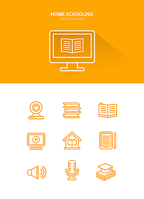 아이콘 학사모 사람없음 책 컴퓨터 태블릿 모니터 주황색 공책 소리 펼침 볼륨 라인아이콘 마이크 교육아이콘 동영상 온라인강의 캠 홈스쿨 홈스쿨링 집모양 태블릿펜 2D아이콘 AI파일 모양 모자_잡화 교육 컬러 음향기기 졸업 모션 문구용품 전자제품 스마트기기 펜 카메라 강의 파일형식 벡터 언택트