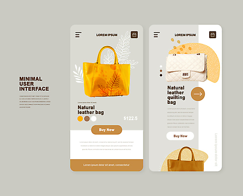 PSD 편집이미지 화살표 가방 모바일 사람없음 스마트폰 회색 핸드백 어플리케이션 쇼핑몰 온라인쇼핑 모바일쇼핑 UI 인터페이스 미니멀 이미지편집 잡화 컬러 핸드폰 스마트기기 쇼핑 온라인 파일형식