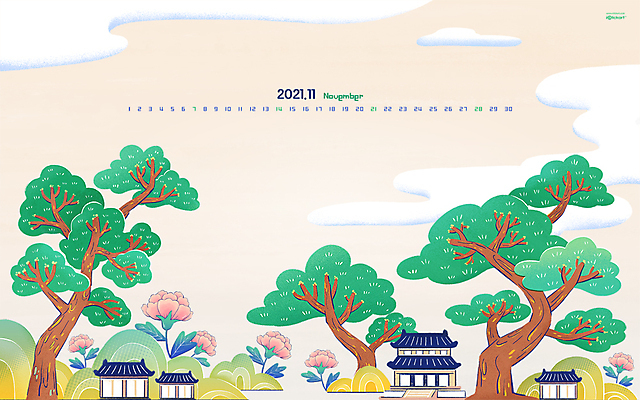 JPG 월페이퍼 바탕화면 11월 날짜 파일형식