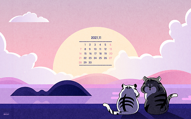 JPG 월페이퍼 바탕화면 11월 날짜 파일형식