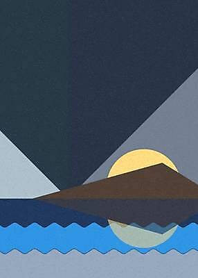 EPS 해외이미지 디자인 포스터 호수 바다 일러스트 하늘 기술 미술 풍경 물 빛 강 컬러풀 태양 라벨 맑음 기하학 발생 스타일 수평선 해외일러스트 자연요소 컬러 무늬 날씨 문화예술 프레임 파일형식 벡터 이미지허브