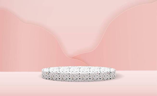 EPS 해외이미지 분홍색 일러스트 사람없음 3D 물결무늬 단상 해외일러스트 물결 컬러 무늬 디지털합성 파일형식 벡터 이미지허브