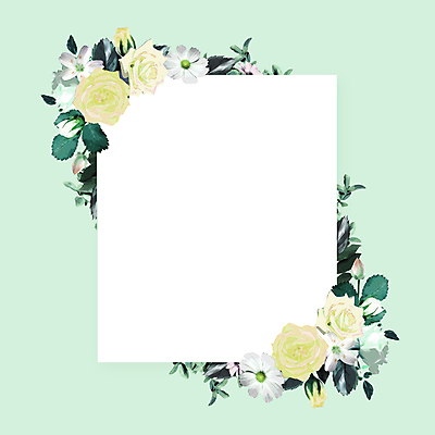 JPG 해외이미지 디자인 꽃 백그라운드 잎 일러스트 프레임 사람없음 낭만 해외일러스트 식물 컨셉 파일형식 이미지허브