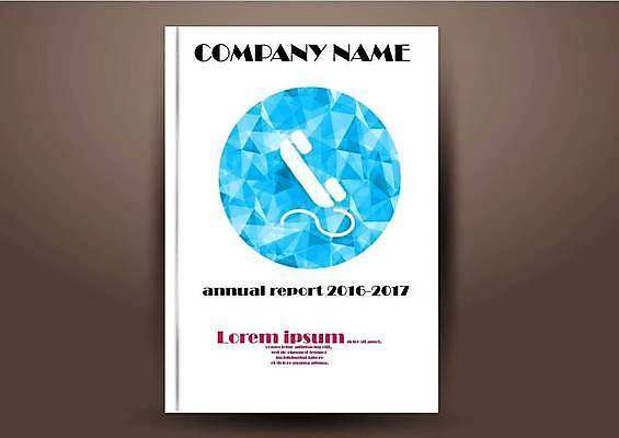 EPS 해외이미지 표지디자인 표지 하늘색 북커버 일러스트 비즈니스 사람없음 책 원형 전화기 폴리곤 표지샘플 해외일러스트 도형 파란색 파일형식 벡터 이미지허브