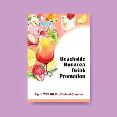 EPS 해외이미지 배너 조각 백그라운드 일러스트 딸기 단면 잔 빨대 타이포그라피 사람없음 세트 보라색 주스 달콤 레몬 허브 라임 카피스페이스 해외일러스트 식물 문자 식기 음료 컬러 과일 공백 맛 파일형식 벡터 이미지허브