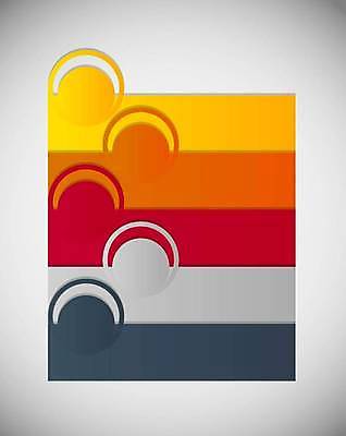 EPS 해외이미지 디자인 일러스트 비즈니스 사람없음 빨간색 노란색 사각형 자료 인포그래픽 회색 정보 원형 레이아웃 해외일러스트 도형 컬러 파일형식 벡터 이미지허브