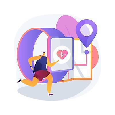 EPS 해외이미지 전신 라이프스타일 남자 지도 일러스트 한명 성인 달리기 운동 보라색 하트 위치 GPS 바이탈사인 스마트워치 얼굴없음 성인남자한명만 해외일러스트 모양 1 컬러 모션 건강 사람 생활 스마트기기 웨어러블 남자한명만 성인남자만 파일형식 벡터 이미지허브