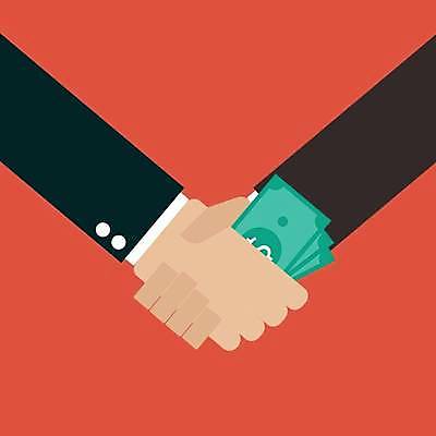 EPS 해외이미지 손 지폐 일러스트 비즈니스 모션 협력 악수 함께함 들기 신체부위 손잡기 해외일러스트 컨셉 돈 사람 손짓 파일형식 벡터 이미지허브