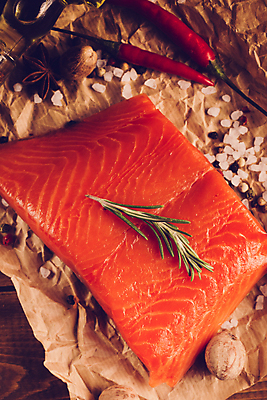 포토 JPG 해외이미지 사람없음 신선 허브 해산물 연어 해외포토 식물 어류 파일형식 이미지허브