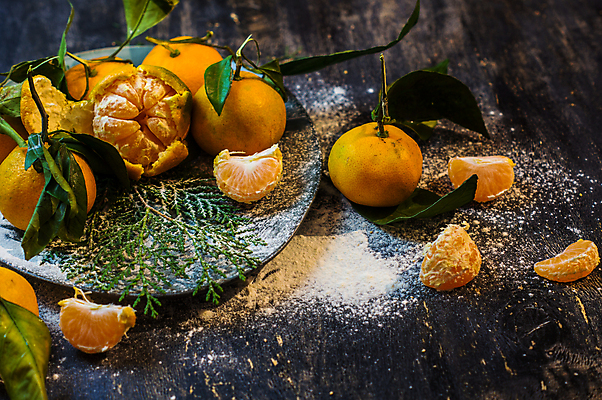 포토 JPG 해외이미지 잎 귤 실내 사람없음 여러개 가루 나무배경 해외포토 식물 다수 백그라운드 과일 내부 파일형식 이미지허브