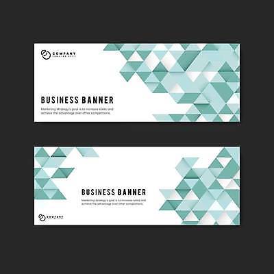 EPS 해외이미지 디자인 배너 일러스트 비즈니스 추상 사람없음 그래픽 세트 민트색 지오메트릭 해외일러스트 컬러 무늬 파일형식 벡터 이미지허브