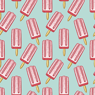 JPG 해외이미지 디자인 분홍색 하늘색 백그라운드 패턴 일러스트 사람없음 패턴백그라운드 막대아이스크림 해외일러스트 컬러 무늬 아이스크림 파란색 파일형식 이미지허브
