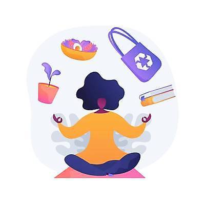 EPS 해외이미지 전신 라이프스타일 그릇 여자 화살표 화분 채소 일러스트 한명 앉기 성인 책 환경 재활용 샐러드 에코백 얼굴없음 성인여자한명만 비건 재활용표시 해외일러스트 1 식기 음식 가방 모션 표시 사람 생활 에코 친환경 채식주의자 여자한명만 성인여자만 파일형식 벡터 이미지허브