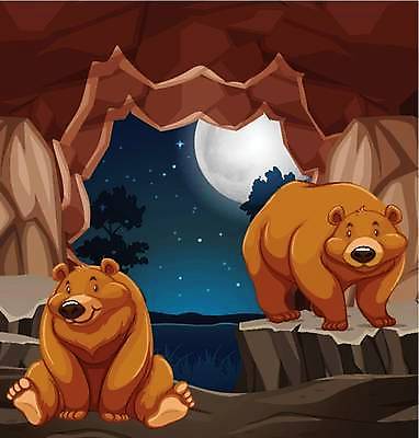EPS 해외이미지 클립아트 나무 동물 야생동물 백그라운드 2 일러스트 곰 자연 미술 그래픽 갈색 어둠 달 동굴 야간 가득함 그림 클립 은하계 장면 지하 내추럴 석회암 해외일러스트 자연요소 식물 컬러 포유류 문화예술 암석 생태계 파일형식 벡터 돌 바위 이미지허브