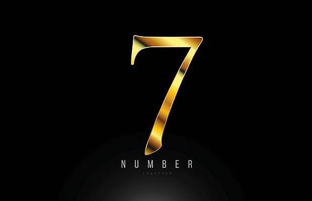 EPS 해외이미지 모양 템플릿 디자인 백그라운드 일러스트 회사 비즈니스 숫자 금속 황금 고급 편지 심볼 신분 7 엘리먼트 활자 해외일러스트 문자 컨셉 재질 활자판 파일형식 벡터 이미지허브