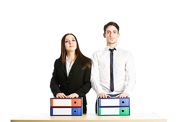 포토 JPG 해외이미지 종이 가족 성공 미소 두명 사무실 고립 해외포토 컨셉 비즈니스 관계 표정 사람 파일형식 이미지허브